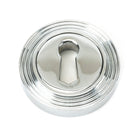Polished Chrome Round Escutcheon (Beehive) | From The Anvil - Escutcheons - From The Anvil - Yester Home