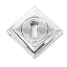 Polished Chrome Round Escutcheon (Square) | From The Anvil - Escutcheons - From The Anvil - Yester Home