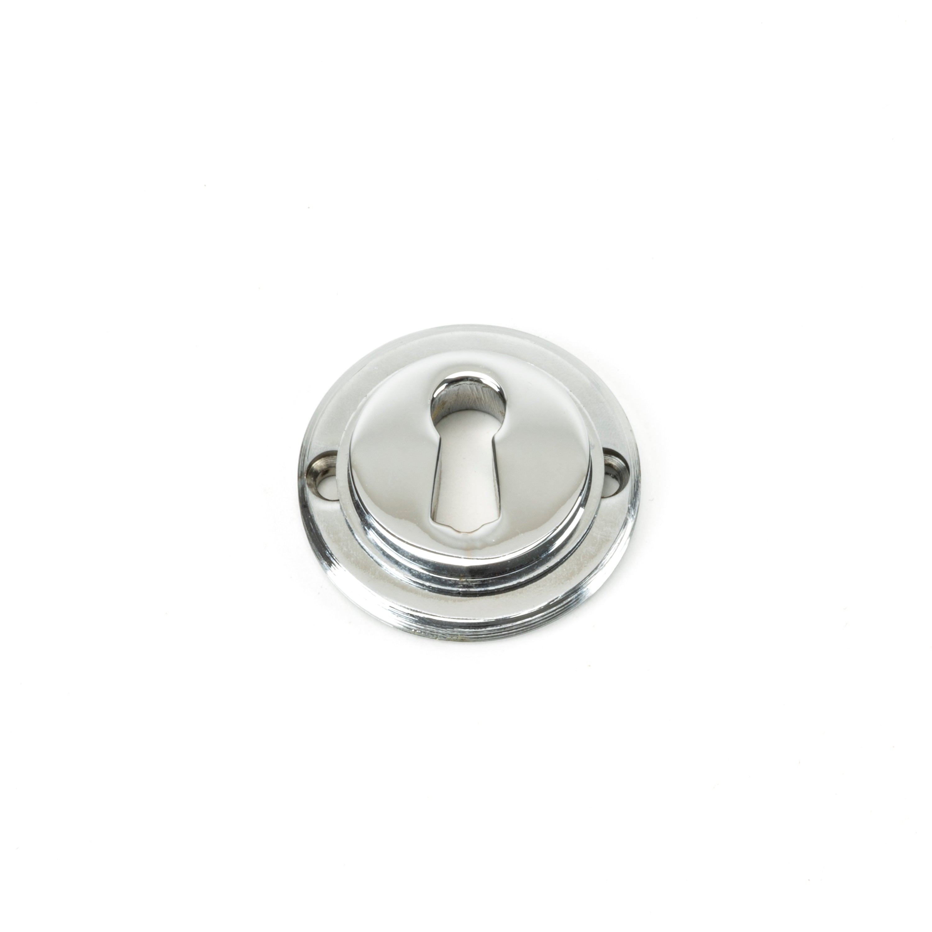 Polished Chrome Round Escutcheon (Square) | From The Anvil-Escutcheons-Yester Home