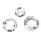Polished Chrome Round Euro Escutcheon (Beehive) | From The Anvil-Euro Escutcheons-Yester Home