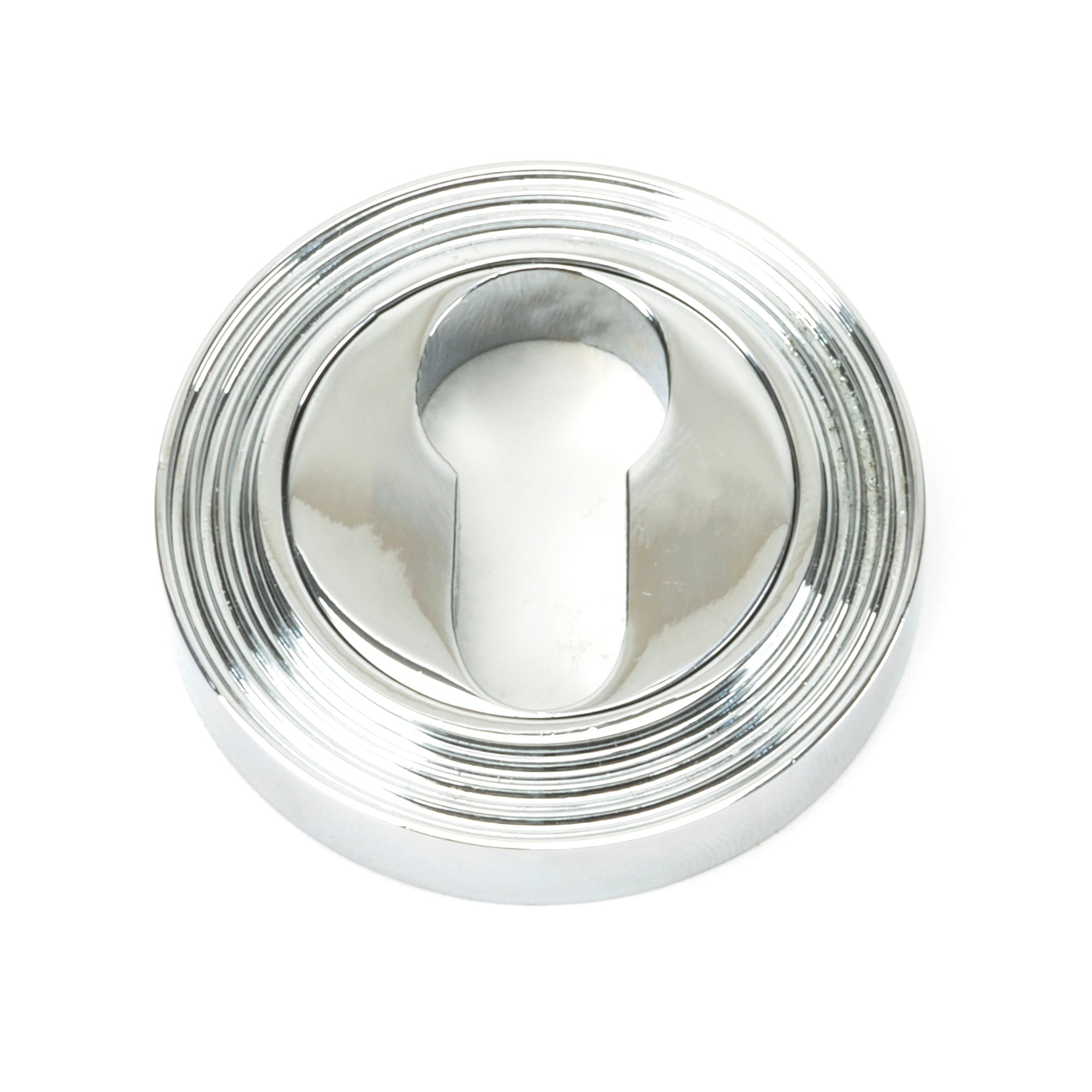 Polished Chrome Round Euro Escutcheon (Beehive) | From The Anvil - Euro Escutcheons - From The Anvil - Yester Home