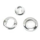 Polished Chrome Round Euro Escutcheon (Plain) | From The Anvil - Euro Escutcheons - From The Anvil - Yester Home