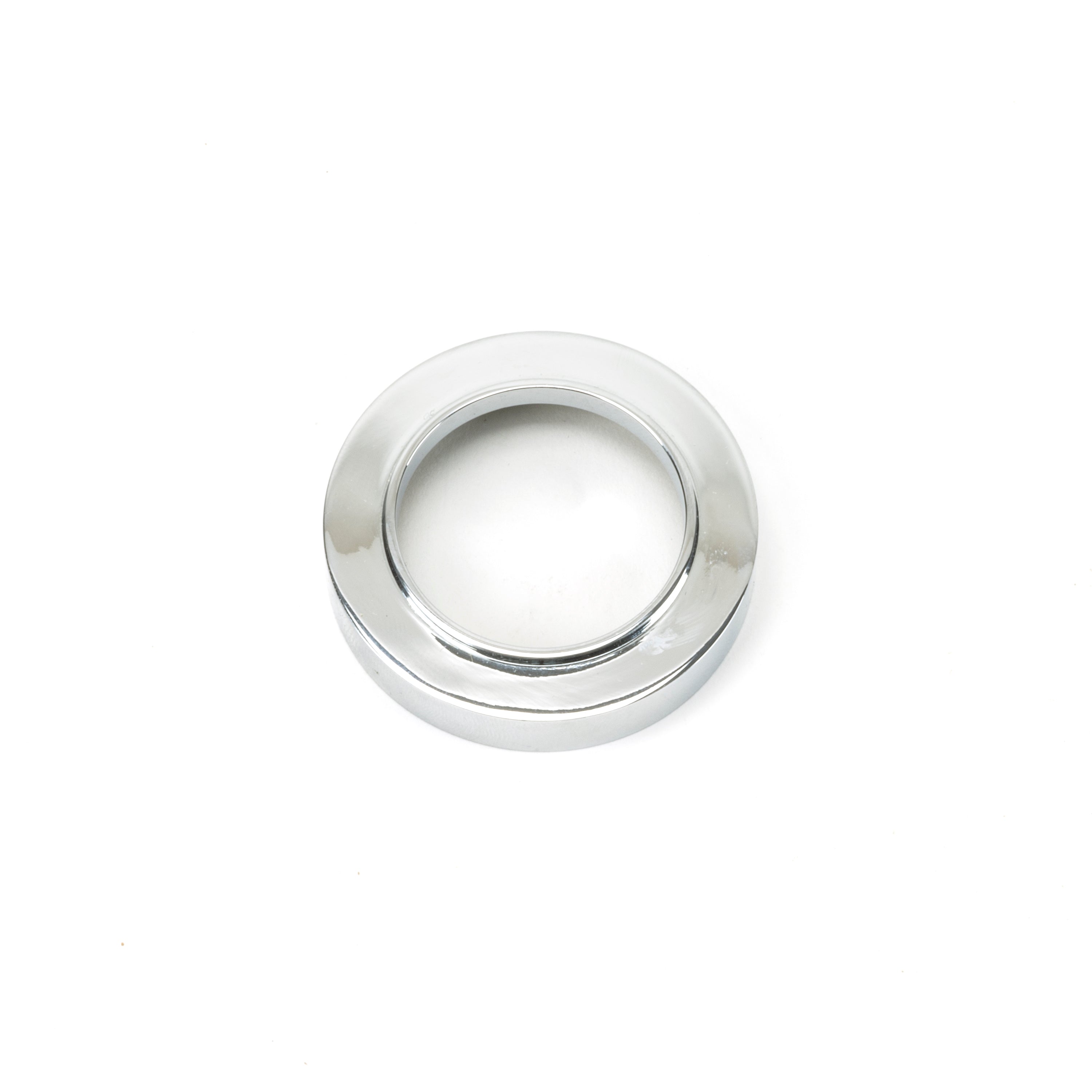 Polished Chrome Round Euro Escutcheon (Plain) | From The Anvil-Euro Escutcheons-Yester Home