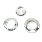Polished Chrome Round Euro Escutcheon (Plain) | From The Anvil-Euro Escutcheons-Yester Home