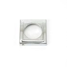 Polished Chrome Round Euro Escutcheon (Square) | From The Anvil - Euro Escutcheons - From The Anvil - Yester Home