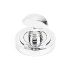 Polished Chrome Round Thumbturn Set (Art Deco) | From The Anvil-Thumbturns-Yester Home