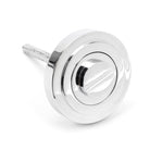 Polished Chrome Round Thumbturn Set (Art Deco) | From The Anvil-Thumbturns-Yester Home
