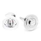 Polished Chrome Round Thumbturn Set (Art Deco) | From The Anvil - Thumbturns - From The Anvil - Yester Home