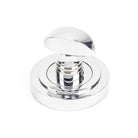 Polished Chrome Round Thumbturn Set (Art Deco) | From The Anvil - Thumbturns - From The Anvil - Yester Home
