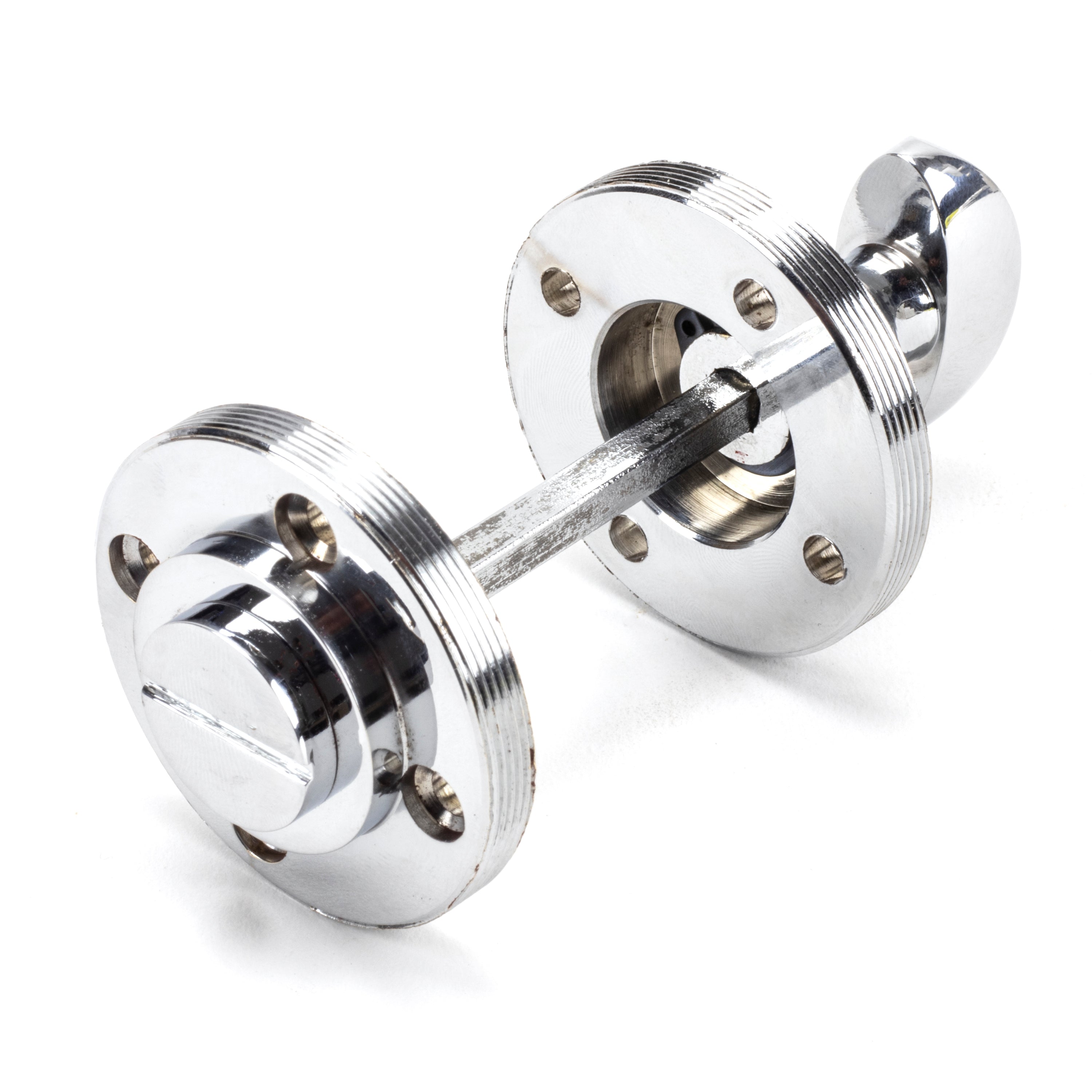 Polished Chrome Round Thumbturn Set (Beehive) | From The Anvil-Thumbturns-Yester Home