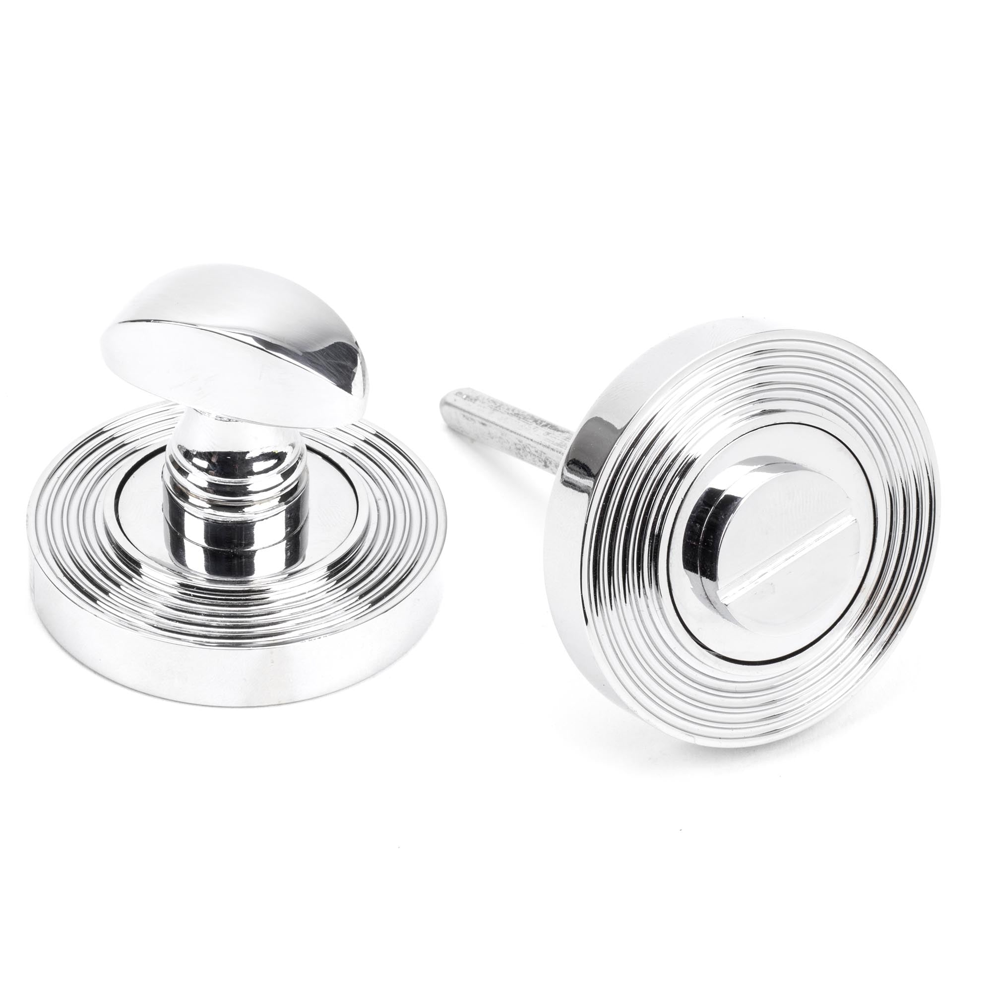 Polished Chrome Round Thumbturn Set (Beehive) | From The Anvil - Thumbturns - From The Anvil - Yester Home