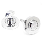 Polished Chrome Round Thumbturn Set (Plain) | From The Anvil - Thumbturns - From The Anvil - Yester Home