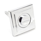 Polished Chrome Round Thumbturn Set (Square) | From The Anvil-Thumbturns-Yester Home