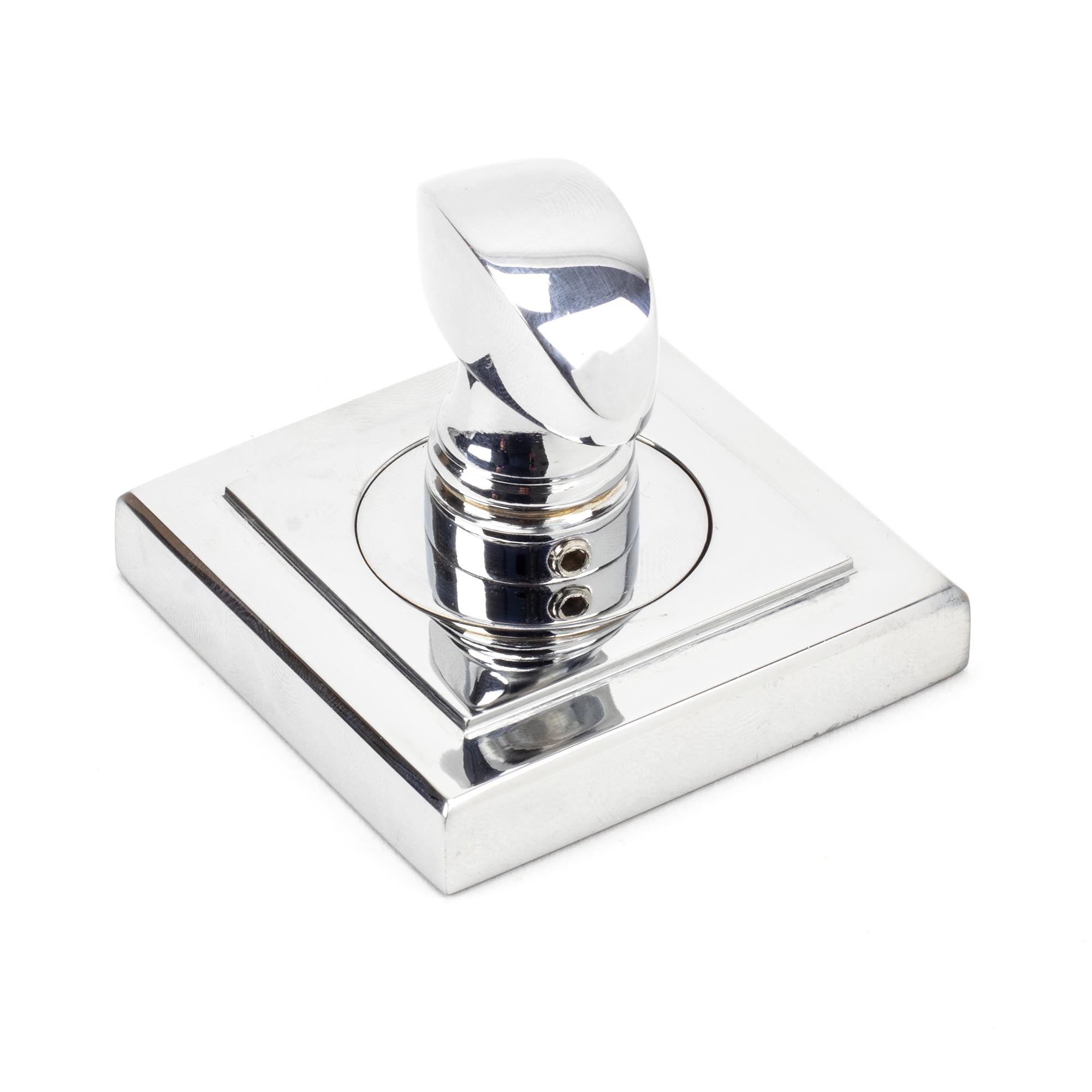 Polished Chrome Round Thumbturn Set (Square) | From The Anvil - Thumbturns - From The Anvil - Yester Home
