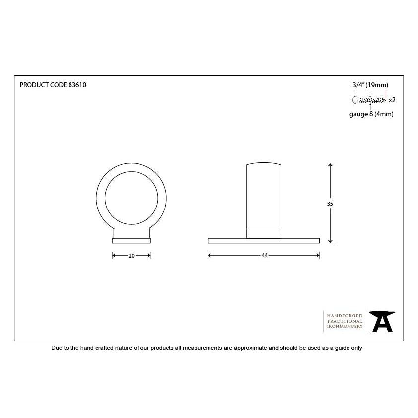 Polished Chrome Sash Eye Lift | From The Anvil-Sash Lifts-Yester Home