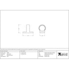Polished Chrome Sash Eye Lift | From The Anvil - Sash Lifts - From The Anvil - Yester Home
