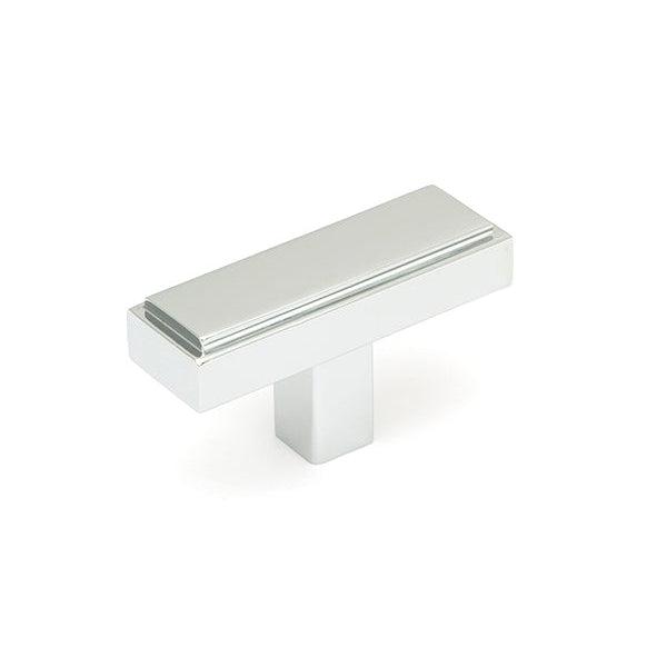 Polished Chrome Scully T-Bar | From The Anvil-Cabinet Knobs-Yester Home