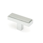 Polished Chrome Scully T-Bar | From The Anvil-Cabinet Knobs-Yester Home