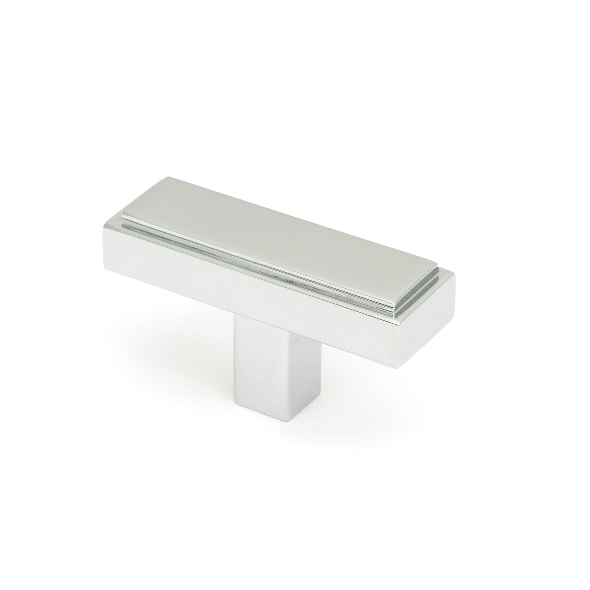 Polished Chrome Scully T-Bar | From The Anvil-Cabinet Knobs-Yester Home