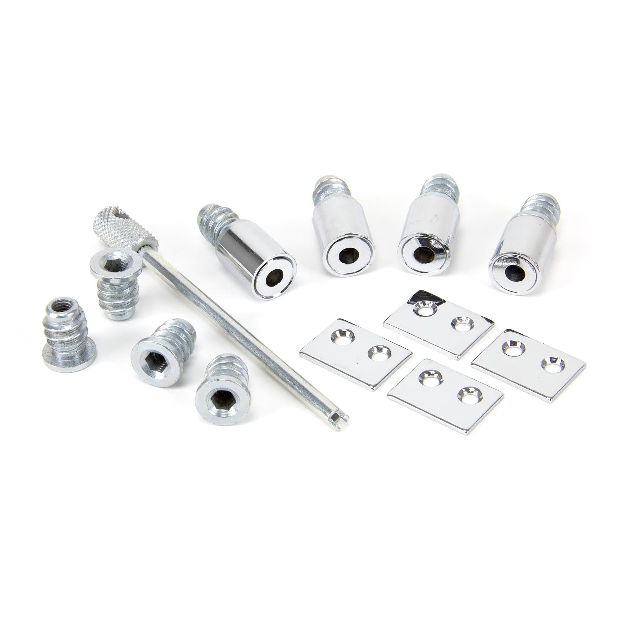 Polished Chrome Secure Stops (Pack of 4) | From The Anvil - Sash Stops - From The Anvil - Yester Home