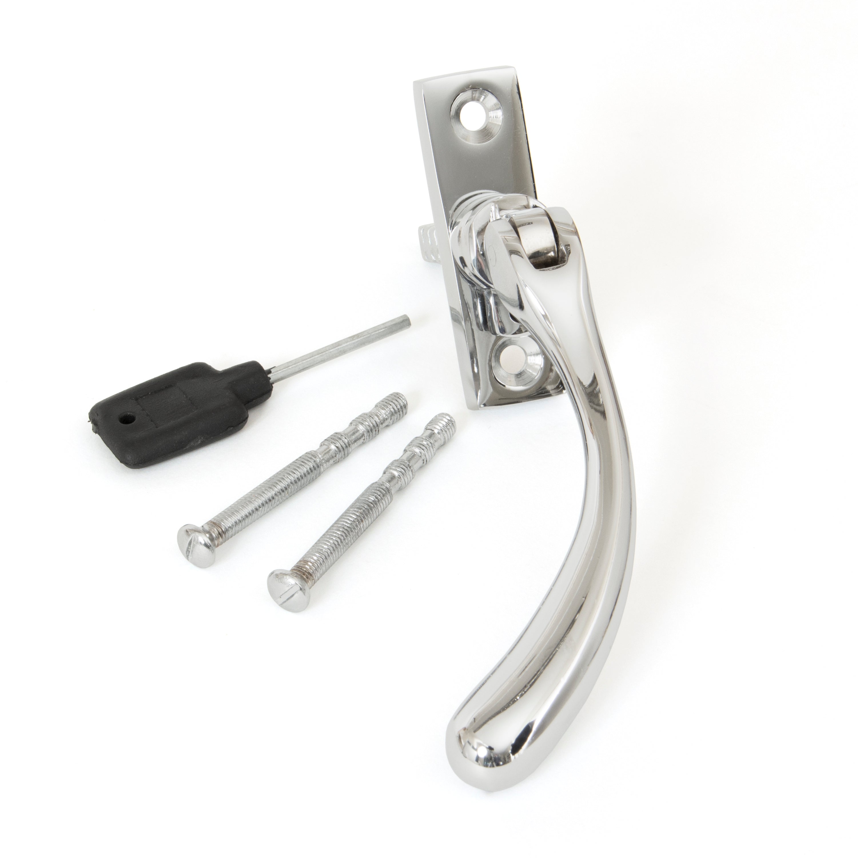 Polished Chrome Slim Peardrop Espag - LH | From The Anvil-Espag. Fasteners-Yester Home