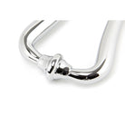 Polished Chrome Slimline Art Deco Door Knocker | From The Anvil - Bolt-Through Door Knockers - From The Anvil - Yester Home