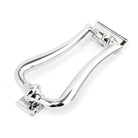 Polished Chrome Slimline Art Deco Door Knocker | From The Anvil-Bolt-Through Door Knockers-Yester Home