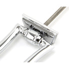 Polished Chrome Slimline Art Deco Door Knocker | From The Anvil-Bolt-Through Door Knockers-Yester Home