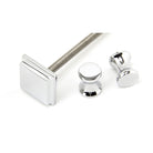 Polished Chrome Slimline Art Deco Door Knocker | From The Anvil-Bolt-Through Door Knockers-Yester Home