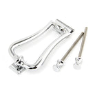 Polished Chrome Slimline Art Deco Door Knocker | From The Anvil-Bolt-Through Door Knockers-Yester Home