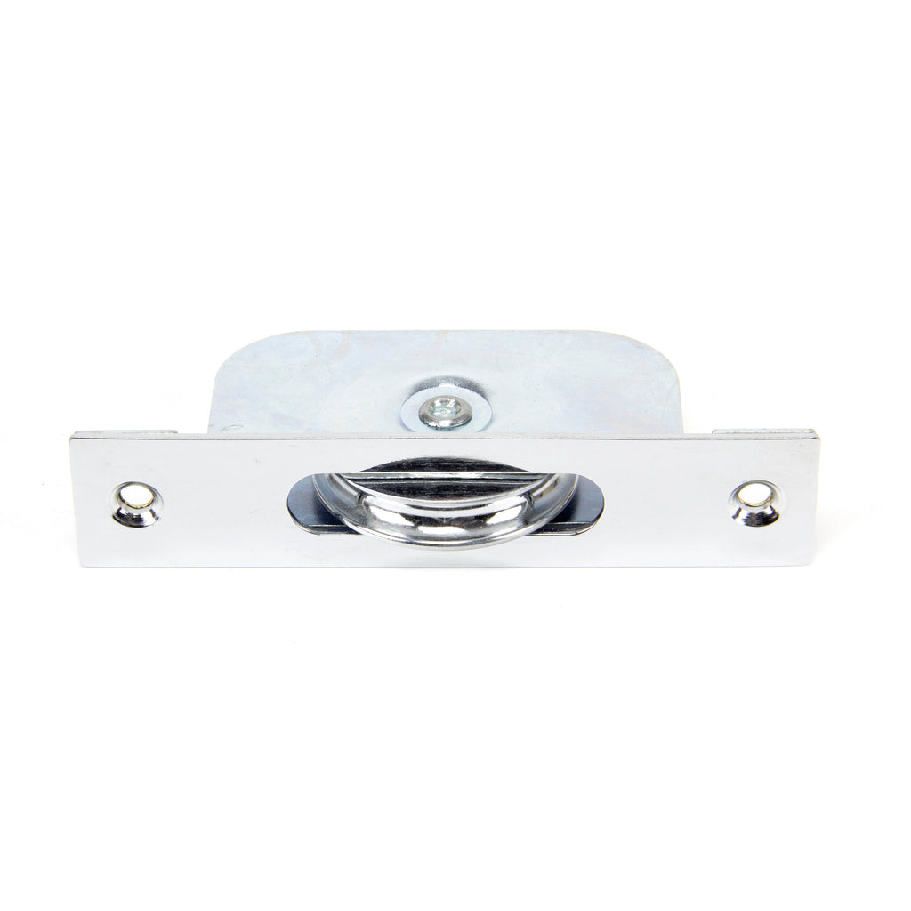 Polished Chrome Square Ended Sash Pulley 75kg | From The Anvil-Sash Pulleys-Yester Home
