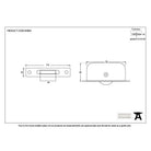 Polished Chrome Square Ended Sash Pulley 75kg | From The Anvil-Sash Pulleys-Yester Home
