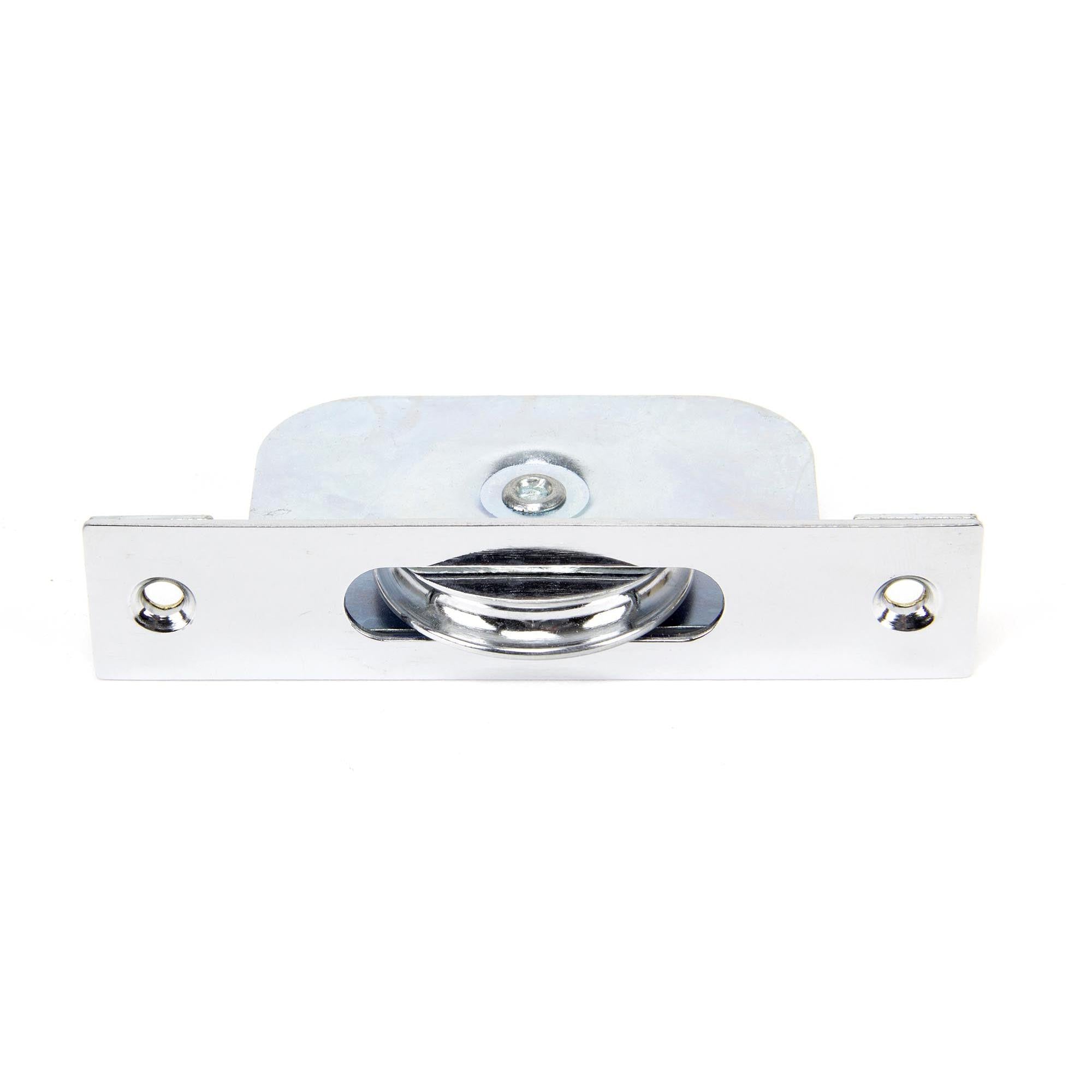 Polished Chrome Square Ended Sash Pulley 75kg | From The Anvil - Sash Pulleys - From The Anvil - Yester Home