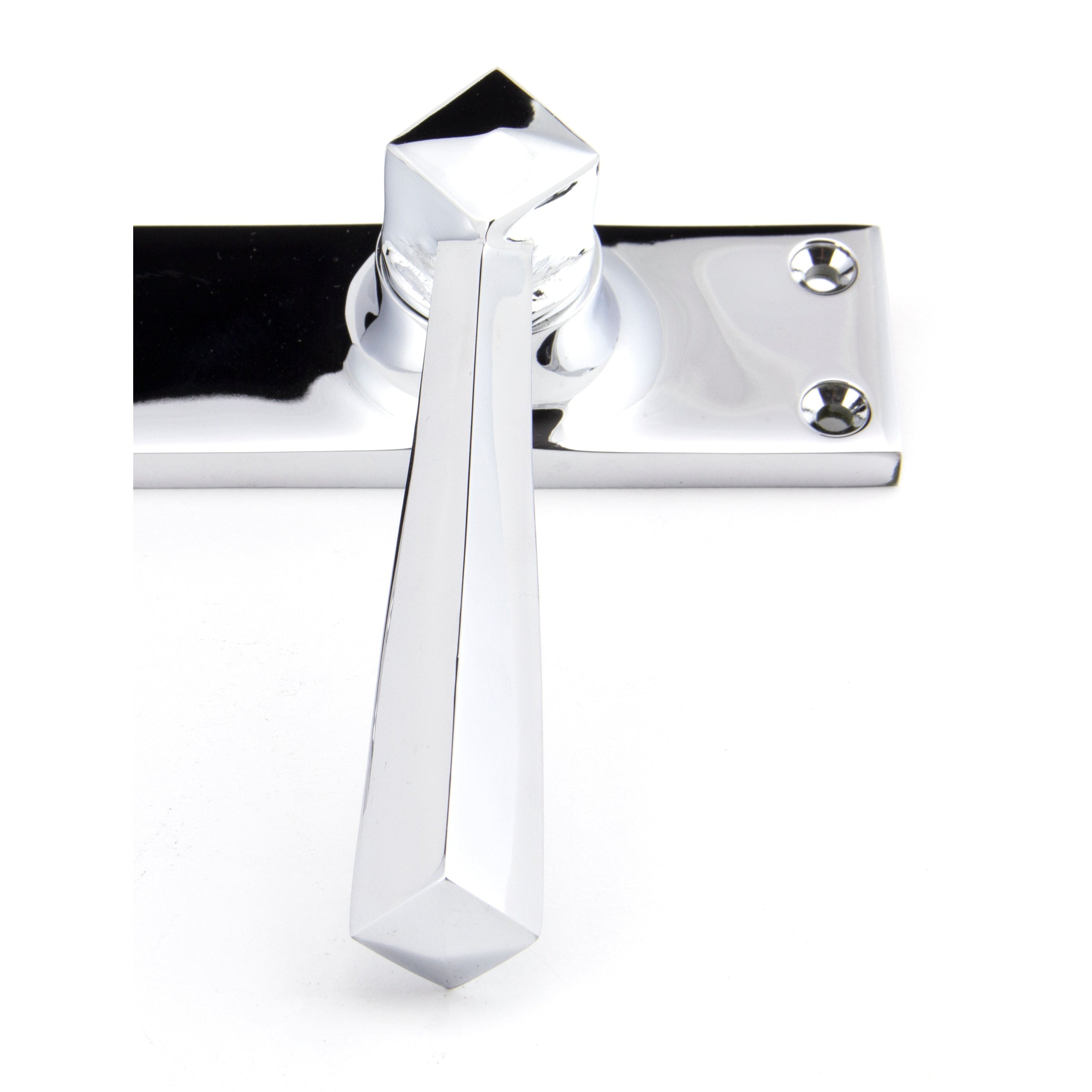 Polished Chrome Straight Lever Bathroom Set | From The Anvil-Lever Bathroom-Yester Home