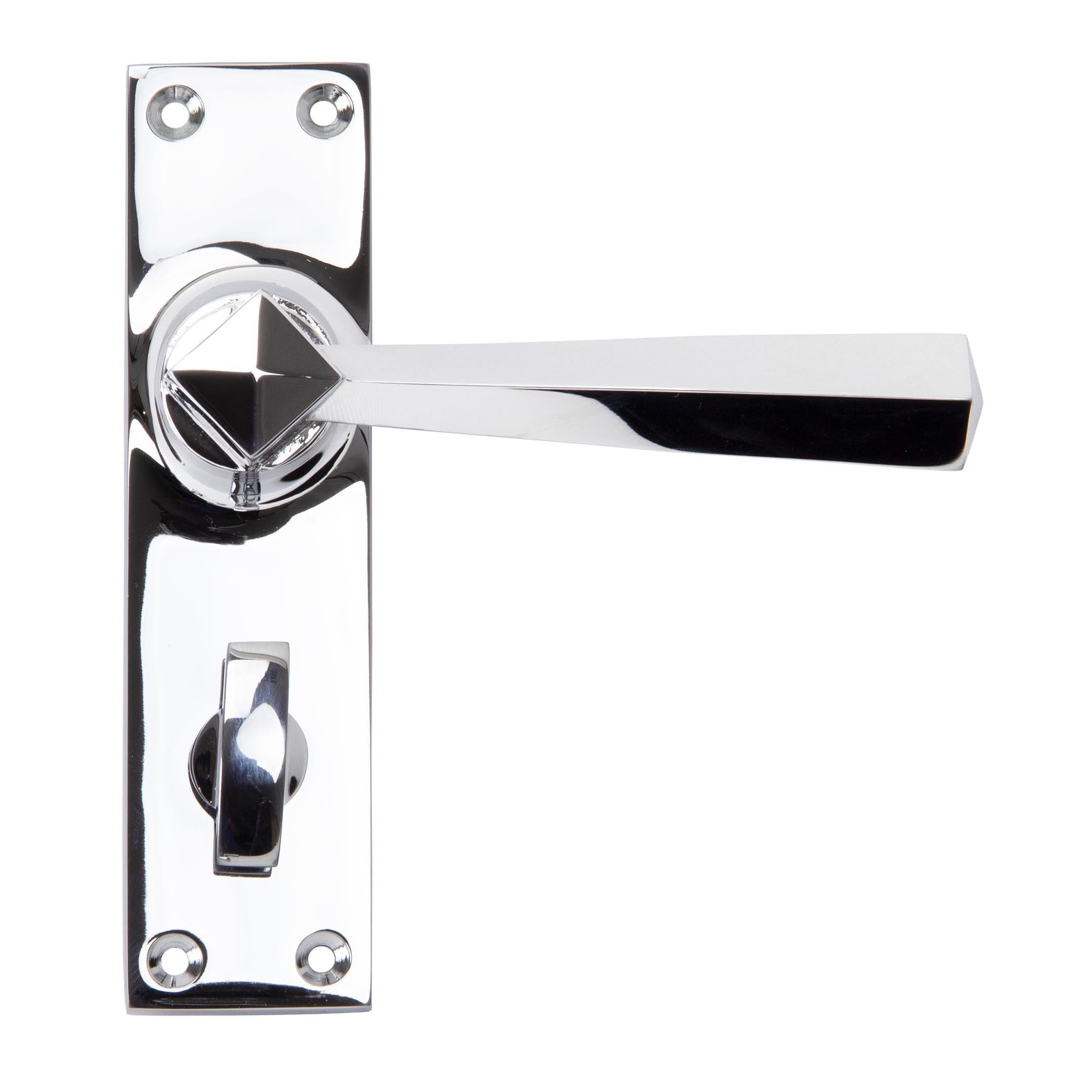Polished Chrome Straight Lever Bathroom Set | From The Anvil - Lever Bathroom - From The Anvil - Yester Home