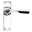 Polished Chrome Straight Lever Latch Set | From The Anvil - Lever Latch - From The Anvil - Yester Home