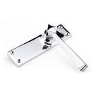 Polished Chrome Straight Lever Latch Set | From The Anvil - Lever Latch - From The Anvil - Yester Home