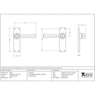 Polished Chrome Straight Lever Latch Set | From The Anvil - Lever Latch - From The Anvil - Yester Home