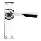 Polished Chrome Straight Lever Latch Set | From The Anvil-Lever Latch-Yester Home