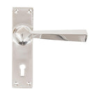 Polished Chrome Straight Lever Lock Set | From The Anvil - Lever Lock - From The Anvil - Yester Home