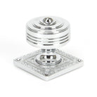 Polished Chrome Tewkesbury Square Mortice Knob Set | From The Anvil-Mortice Knobs-Yester Home