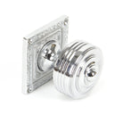 Polished Chrome Tewkesbury Square Mortice Knob Set | From The Anvil-Mortice Knobs-Yester Home