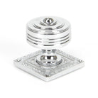 Polished Chrome Tewkesbury Square Mortice Knob Set | From The Anvil - Mortice Knobs - From The Anvil - Yester Home