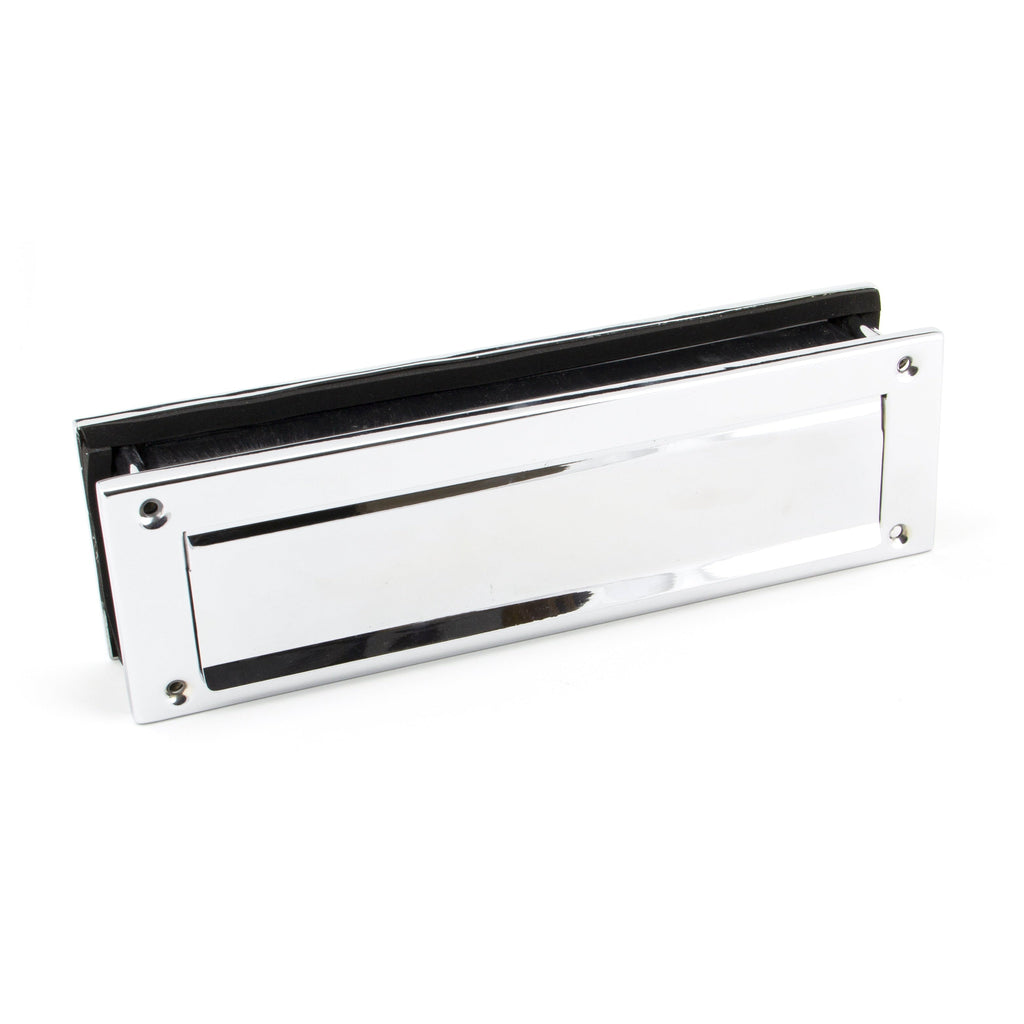 Polished Chrome Traditional Letterbox | From The Anvil-Letterbox-Yester Home