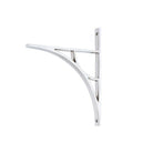 Polished Chrome Tyne Shelf Bracket (260mm x 200mm) | From The Anvil-Shelf Brackets-Yester Home