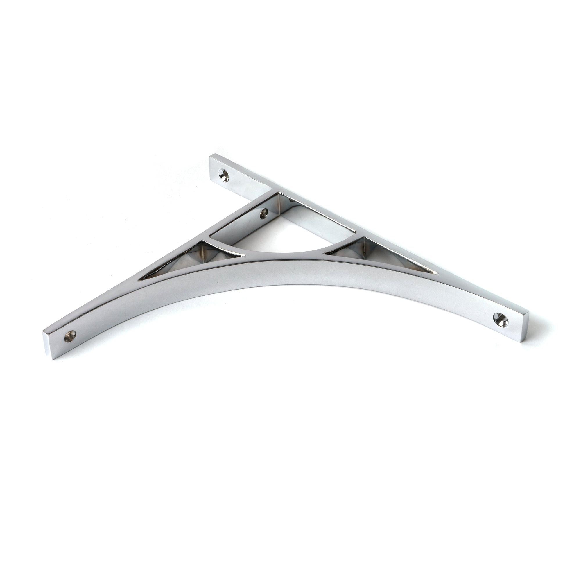 Polished Chrome Tyne Shelf Bracket (260mm x 200mm) | From The Anvil - Shelf Brackets - From The Anvil - Yester Home
