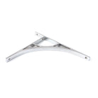 Polished Chrome Tyne Shelf Bracket (314mm x 250mm) | From The Anvil-Shelf Brackets-Yester Home