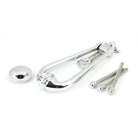 Polished Chrome Victorian Loop Door Knocker | From The Anvil-Bolt-Through Door Knockers-Yester Home