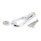 Polished Chrome Victorian Loop Door Knocker | From The Anvil-Bolt-Through Door Knockers-Yester Home