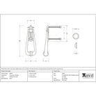 Polished Chrome Victorian Loop Door Knocker | From The Anvil-Bolt-Through Door Knockers-Yester Home